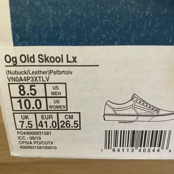 Vans olive new never worn